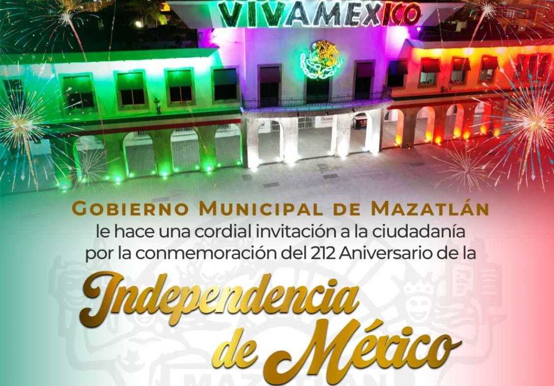 Ayuntamiento Mazatleco está  listo para celebrar la noche del Grito de Independencia.