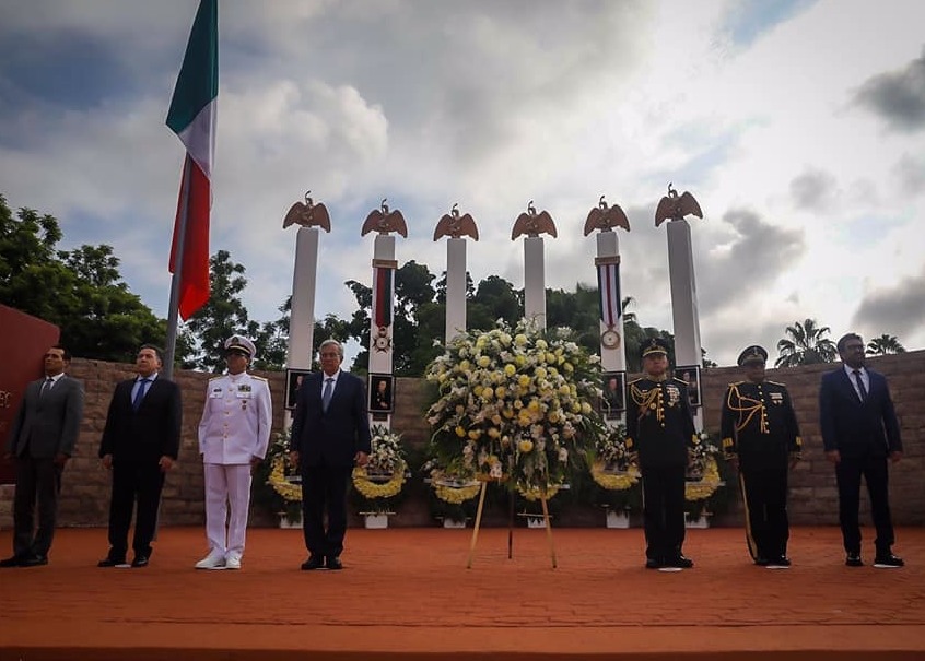 Dr. Rubén Rocha encabeza conmemoración de la Gesta Heroica de Chapultepec.