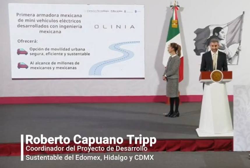 La Presidenta Claudia Sheinbaum Pardo  presentó el plan de desarrollo de Olinia 