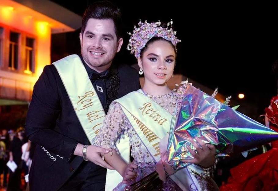 Víctor Quiroz y Melanie Alarcón, Rey  y Reina Infantil del Carnaval Internacional Mazatlán 2023.