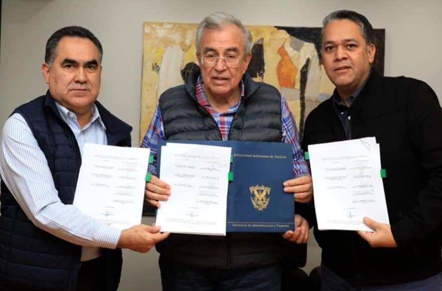 Firma Gobernador Rocha convenio de apoyo financiero 2023 con la UAS.