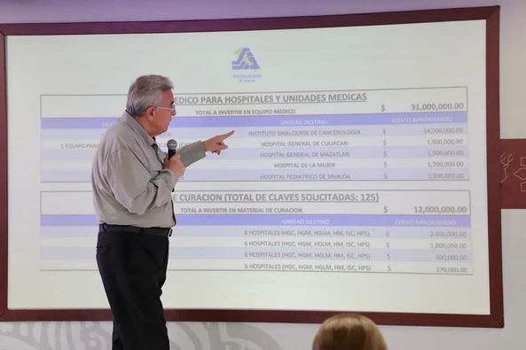  Secretaría de Salud recibe inversión del gobierno estatal por 79 millones de pesos y del INSABI para el nuevo Hospital General y nuevo Centro de Salud de Culiacán.