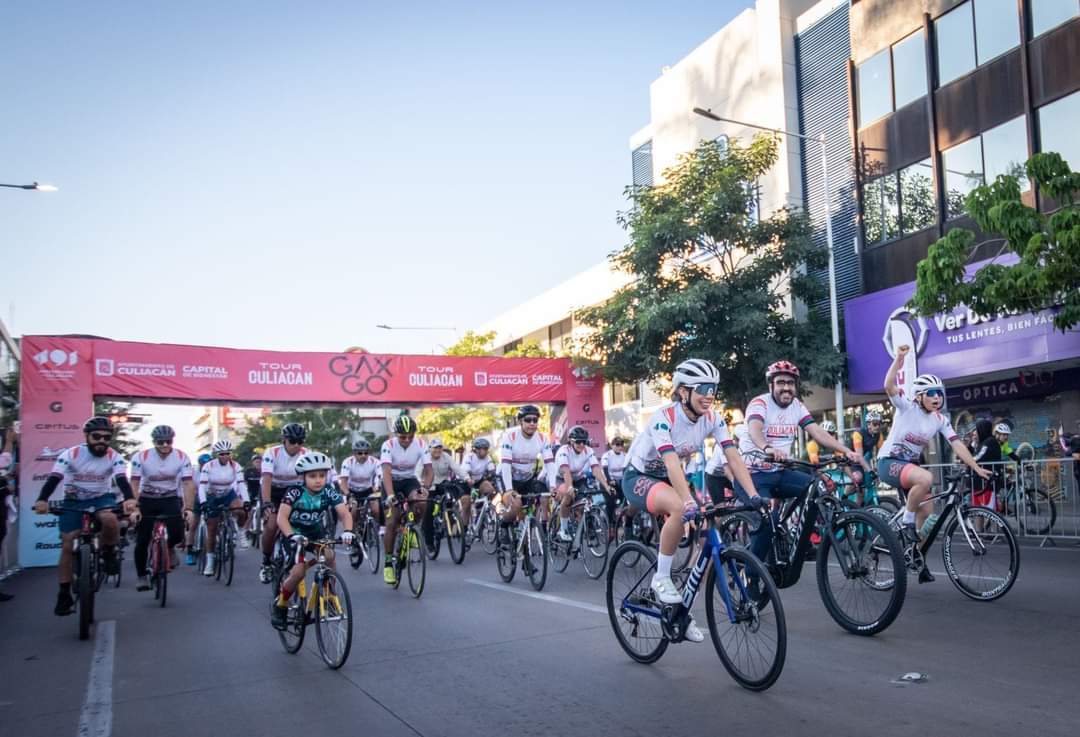 Todo un éxito la gran carrera ciclista “Gaxgo Tour Culiacán 2022.