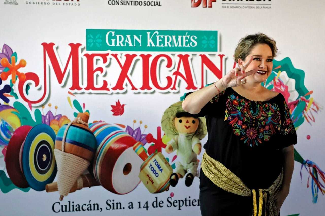 Rocha inaugura Gran Kermesse Mexicana del DIF Sinaloa.
