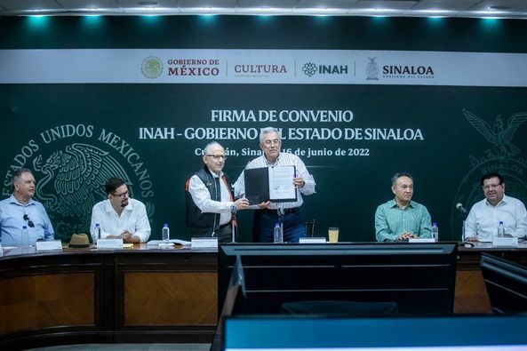 Gobierno del Estado suscribe convenio con el INAH.       