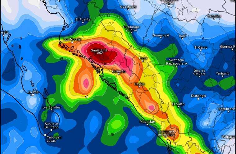         Prevé Protección Civil Sinaloa incremento de lluvias de fuertes a intensas durante el fin de semana