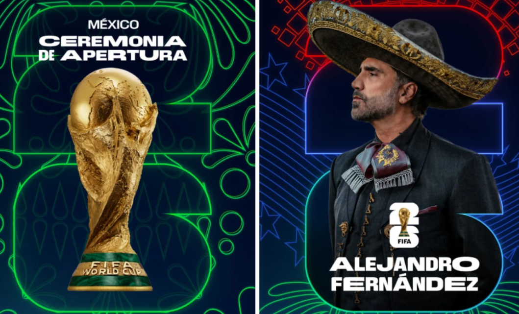 FIFA confirma a Alejandro Fernández para interpretar el Himno Nacional en la inauguración del Mundial 2026 el 11 de junio