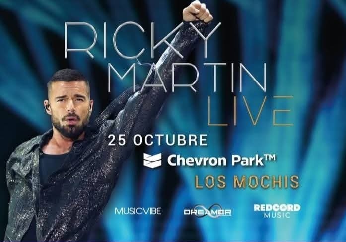 ¡CONFIRMADO!... Ricky Martin llegará a Los Mochis el próximo 25 de Octubre con su imponente gira mundial Live Tour 2026.