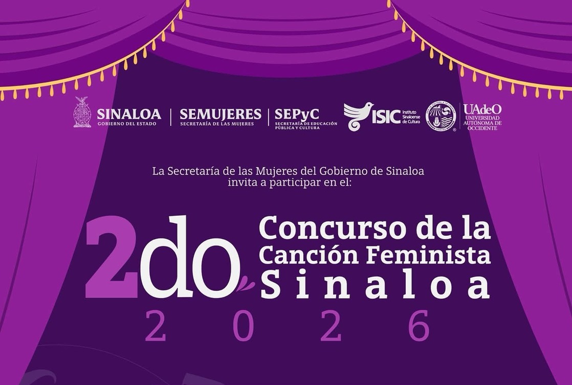     Convocan al 2do. Concurso de la Canción Feminista Sinaloa 2026.