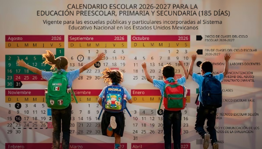         SEP publica calendario oficial del ciclo escolar 2026‑2027