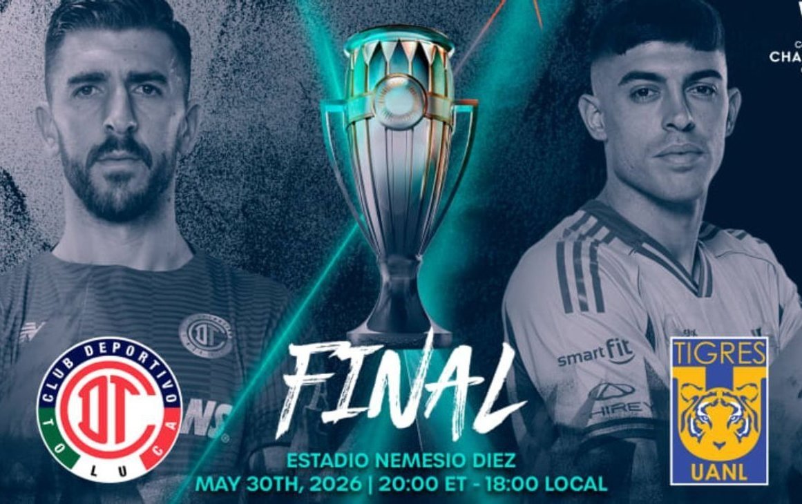      Concacaf cambia horario de la Final entre Toluca y Tigres