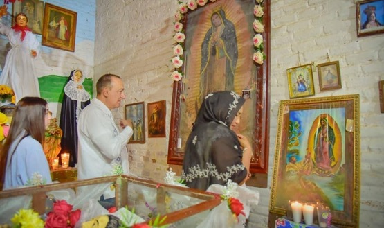 Tradición, fe y seguridad convergen en San Miguel Zapotitlán durante Semana Santa.