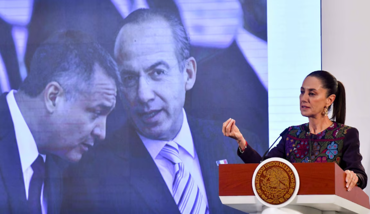         No se han hallado pruebas de una relación entre Calderón y los delitos de García Luna: Sheinbaum   