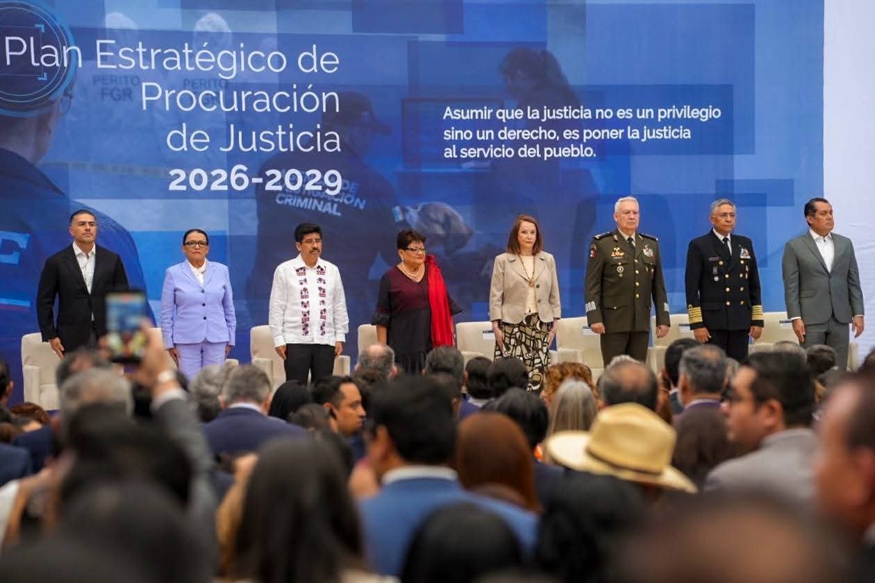      Asiste el gobernador Rocha Moya a la presentación del Plan Estratégico de Procuración de Justicia 2026-2029