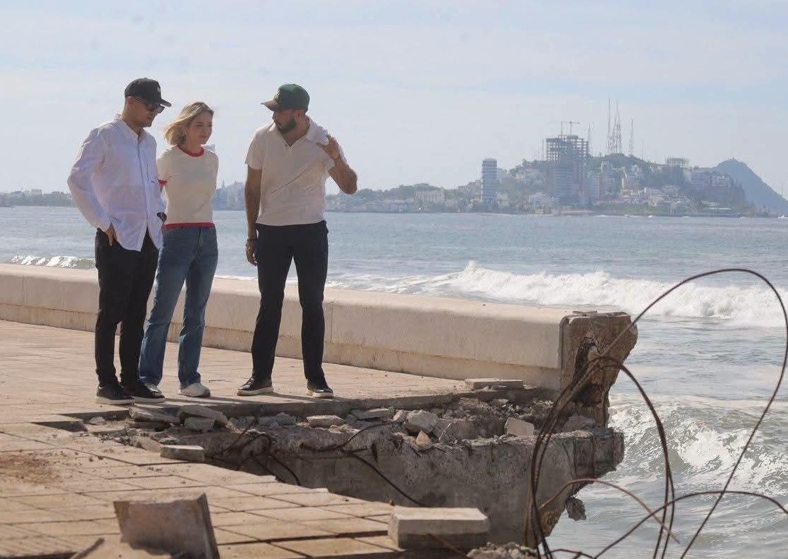 La Alcaldesa, Estrella Palacios, supervisa daños por fuerte oleaje y refuerza acciones preventivas en la zona costera     