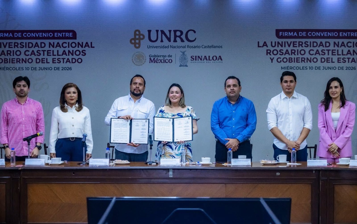        Gobernadora Yeraldine firmó convenio con la Universidad Nacional Rosario Castellanos