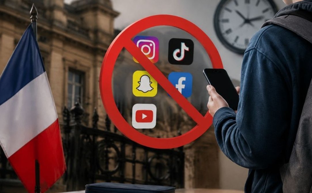         Francia busca prohibir redes sociales a menores de 15 años